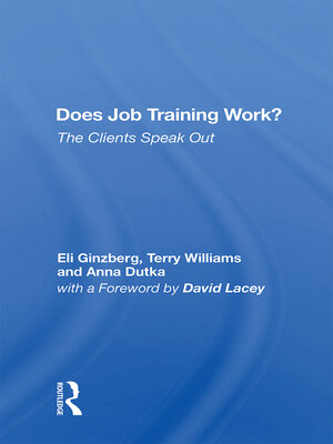 cover image of Does Job Training Work?